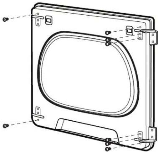 WHIRLPOOL WGD6120HC - Quite el ensamblaje de la puerta: - 10