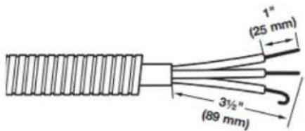 WHIRLPOOL WED8620HC - Prepare your 3-wire cable for direct connection - 1