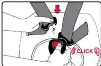 BRITAX Frontier XT - Fastening the Buckle Releasing the Buckle - 1