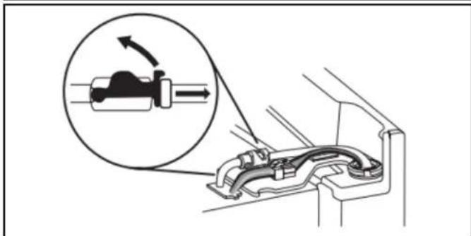 KITCHENAID KRFF300EBS - Retrait de la porte de gauche du réfrigérateur - 3