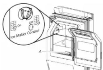 KITCHENAID KRFF300EBS - Mise en marche/arrêt de la machine à gaçons : - 2