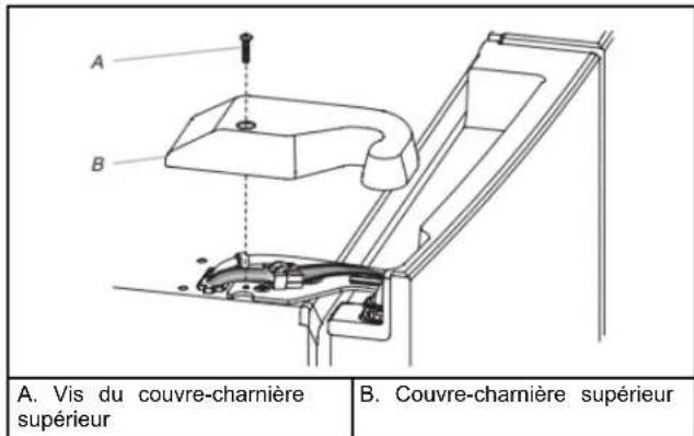 KITCHENAID KRFF300EBS - Retrait de la porte de gauche du réfrigérateur - 1