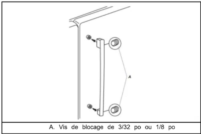 KITCHENAID KRFF300EBS - Poignées de portedu réfrigerateur (style 4) - 1