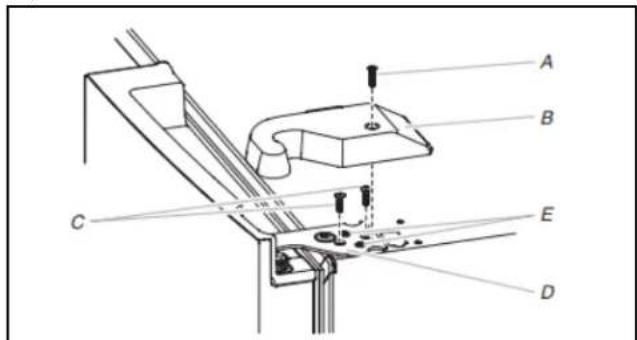 KITCHENAID KRFF300EBS - Retrait de la porte de droite du réfrigérateur - 1