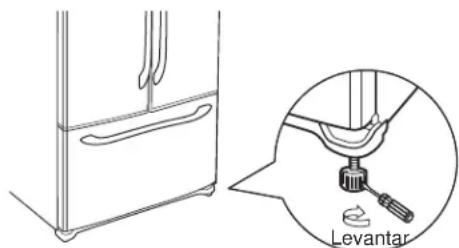 GE PFD28KYNFS - NIVELACION DEL REFRIGERADOR - 1
