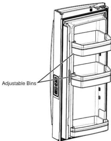 GE PFD28KYNFS - NON-DISPENSER MODELS - ADJUSTABLE BINS* - 1