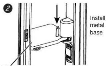 GE PFD28KYNFS - To place rotating bin into door: - 1