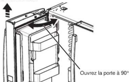 GE PFD28KYNFS - ATTENTION Risoque lors du levage de charge Une seule personne soulevant ces charges pourrait se blesser. Demandez l'aide d'une autre personne pour manipuler, deplacer ou lever les portes du refrigerateur. - 1