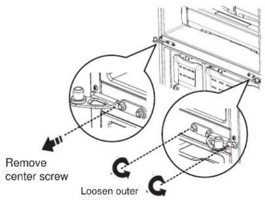 GE PFD28KYNFS - G REMOVE CENTER HINGE (if necessary) - 1