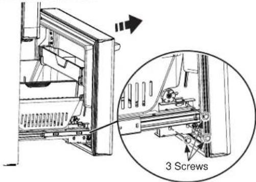 GE PFD28KYNFS - REINSTALLING THE REFRIGERATOR DOORS - 5