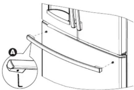 GE PFD28KYNFS - Stainless steel and plastic handles: - 1