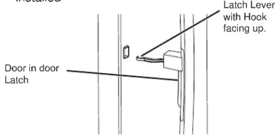 GE PFD28KYNFS - To Install the Handle: - 1