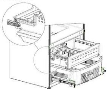GE PFD28KYNFS - VUELVA A INSTALAR LOS CAJONES DEL FREEZER - 1