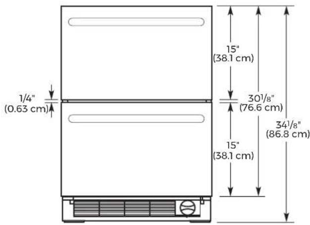 JENN-AIR JUDFP242HM - DIMENSIONES DE APERTURA: - 2