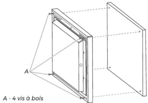 JENN-AIR JUDFP242HM - FIXEZ LE PANNEAU DE SUPERPOSITION: - 1