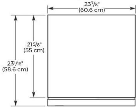 JENN-AIR JUDFP242HM - DRAWER DEPTH DIMENSIONS: - 4