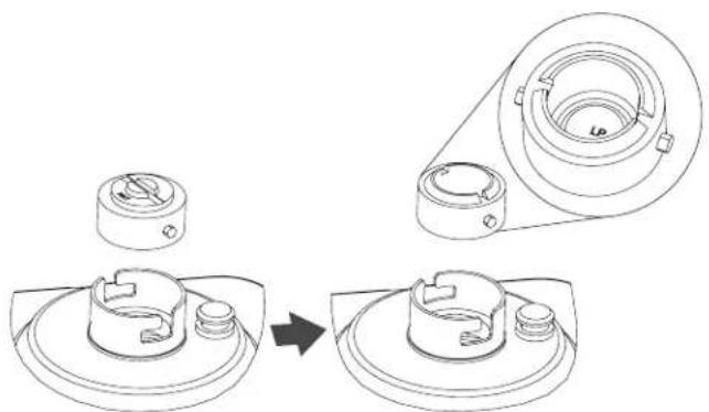 KITCHENAID KFGC558JSS - Para convertir el regulator de presión de gas natural a gas propano - 4