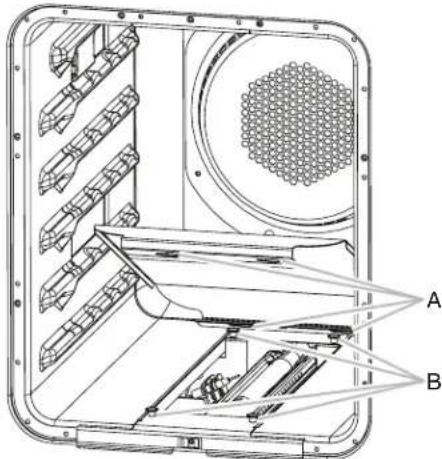 KITCHENAID KFGC558JSS - Vuelva a colocar la cubierta del quemador para hornear del hora - 1