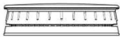 KITCHENAID KFGC558JSS - Tabla de tornillos/campanas para orificios de gas propano - 1