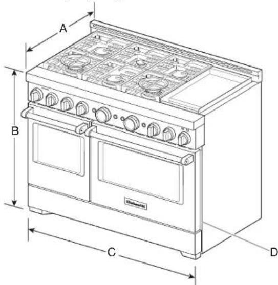 KITCHENAID KFGC558JSS - Modelos de 48" (121,9 cm) - 1