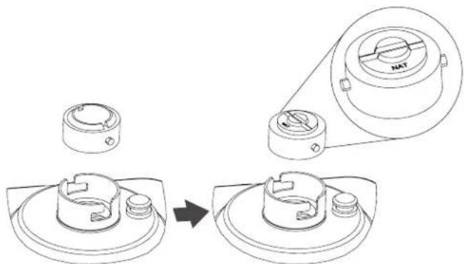 KITCHENAID KFGC558JSS - To Convert Gas Pressure Regulator from Propane to Natural Gas - 4