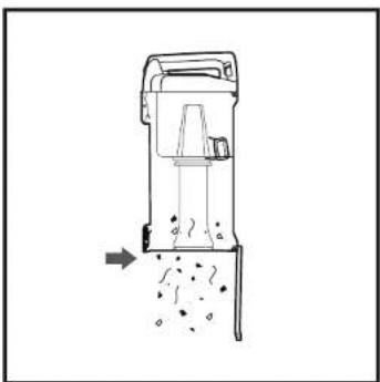 SHARK Navigator ZU62 - VACIADO DEL RECIPIENTE PARA EL POLVO - 3
