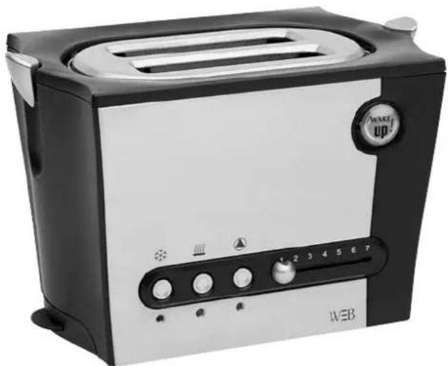 WHITE AND BROWN TA 667 - Grille-tous-pains Large capacity toaster - 1