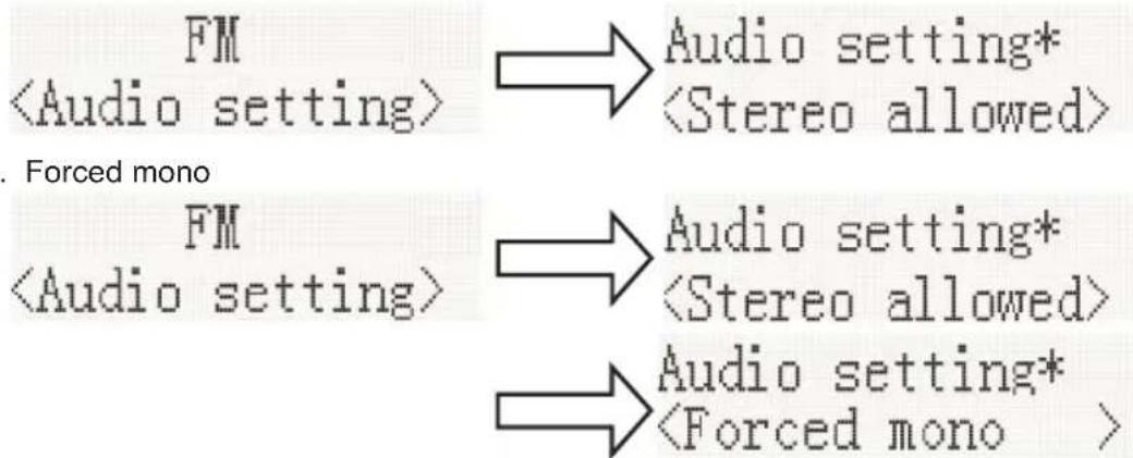 THOMSON RK200DABCD - Audio Setting - 1