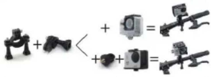 TELEFUNKEN TFLCAM4KUHD - QUELQUES EXAMPLES D'AssembleMENT DE votre camera sport - 7