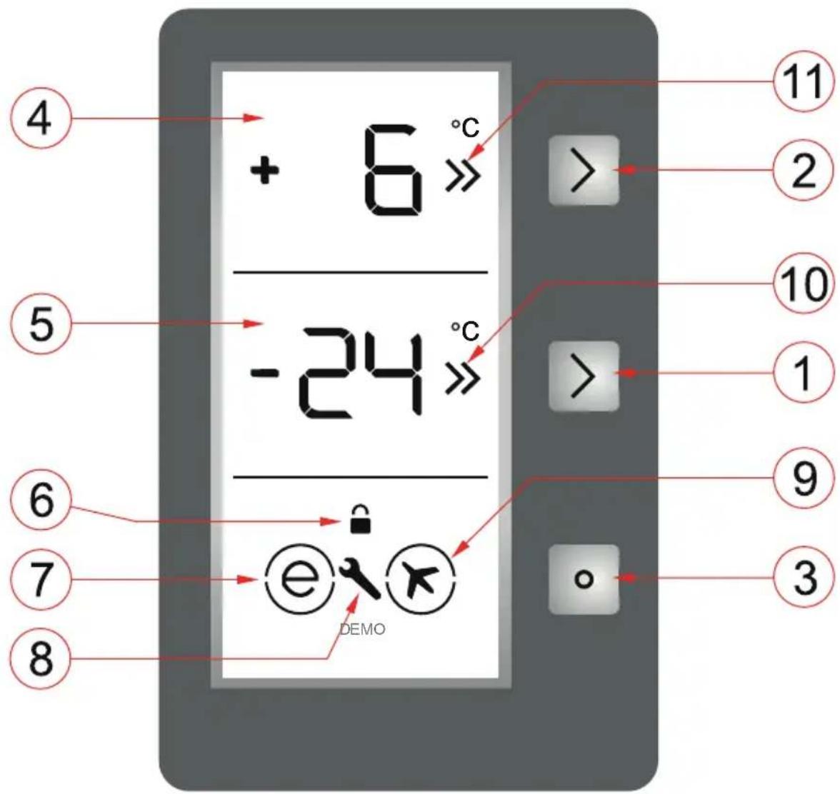 TELEFUNKEN TFK373FE2 - Display and control panel - 1