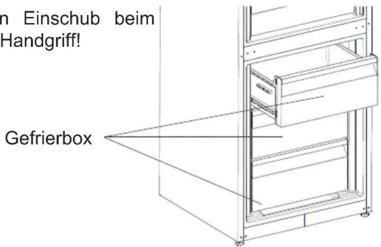 TELEFUNKEN TFK373FE2 - Herausnehmen des Gefrierfachs - 1