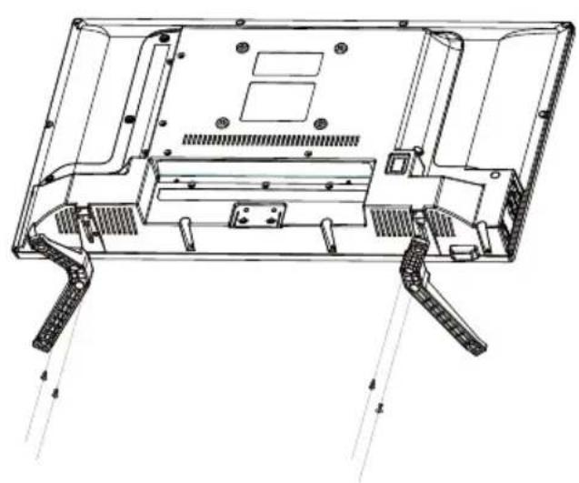 TOKAI TTE32A6604K - ATTACHING/DETACHING THE STAND - 1