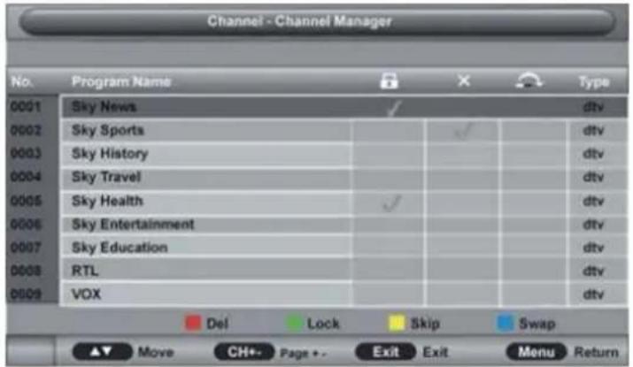TOKAI TTE32A6604K - Gestion des chaînes - 1