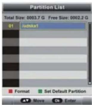 TOKAI TTE32A6604K - Sélection de partition - 1