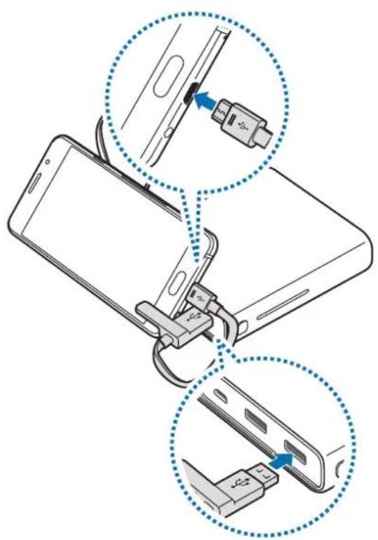 SAMSUNG EBPA710 - Charging the mobile device - 1
