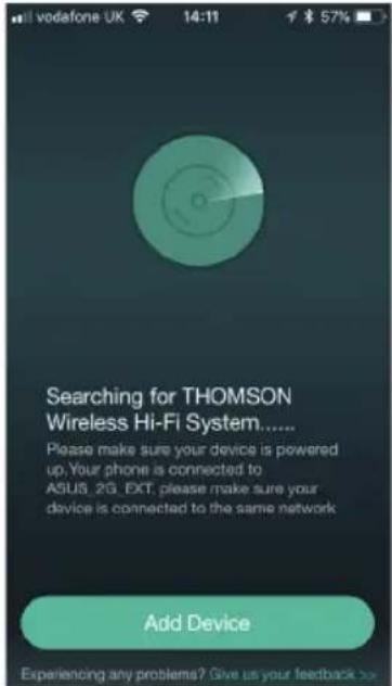 THOMSON WS07VCA - Connecting your speaker to the network - 4