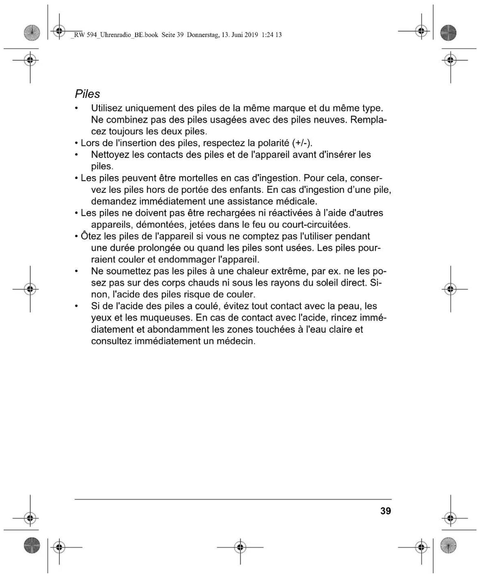 Terris RW 594 - Nettoyage et entretien - 1