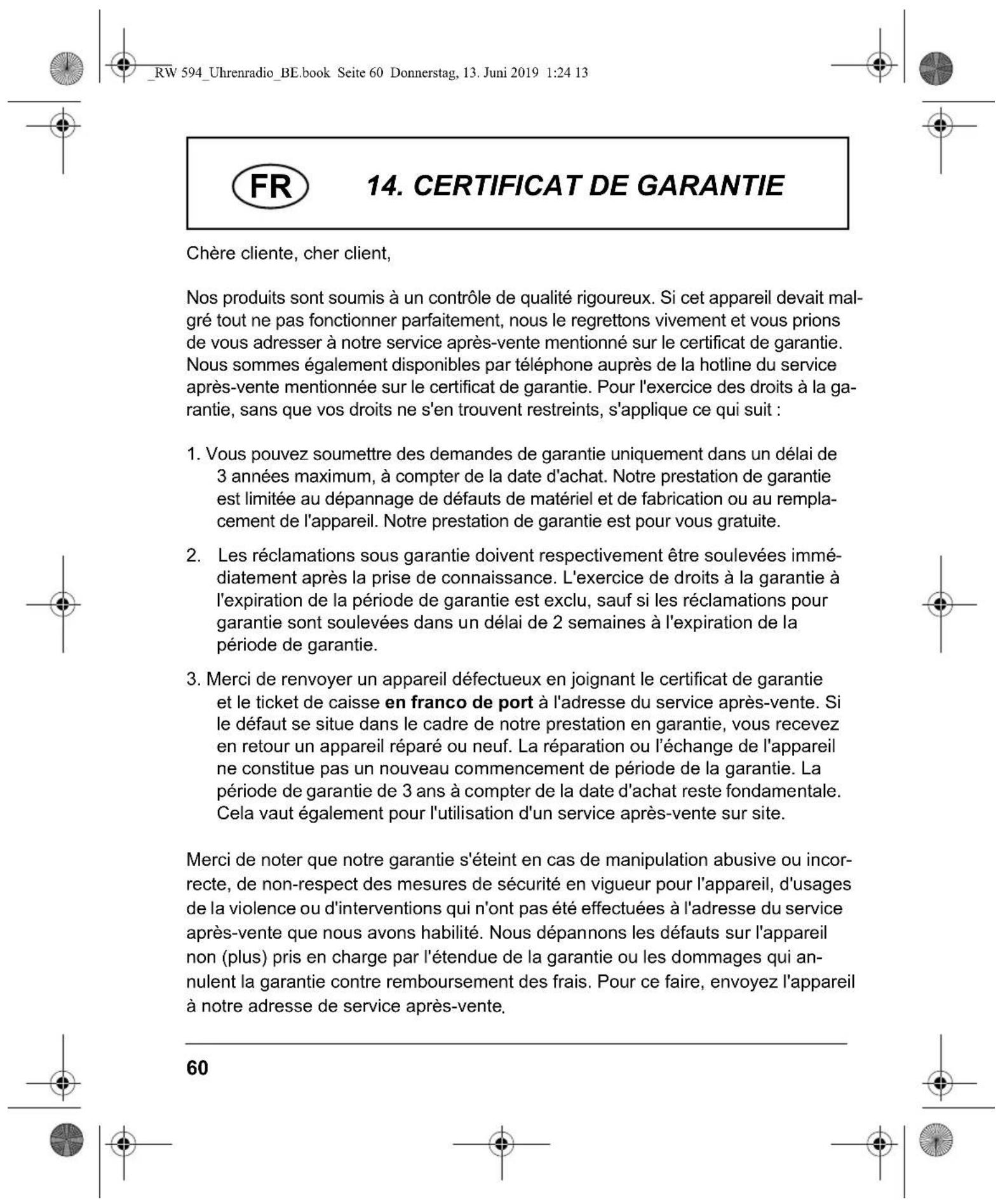 Terris RW 594 - CARACTERISTIQUES TECHNIQUES - 6