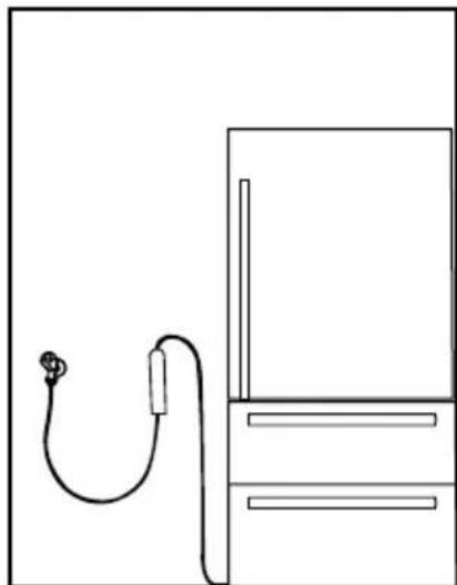 BEKO GNE60530DXN - Fästa externt filter på vöggen (Tillbehör) - 8