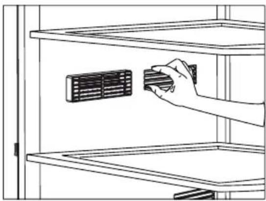 BEKO GNE60530DXN - Beskrivelse og rengering af lugtfilter (Tilvalg) - 2