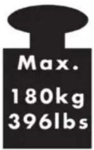 Max. 180kg 396lbs