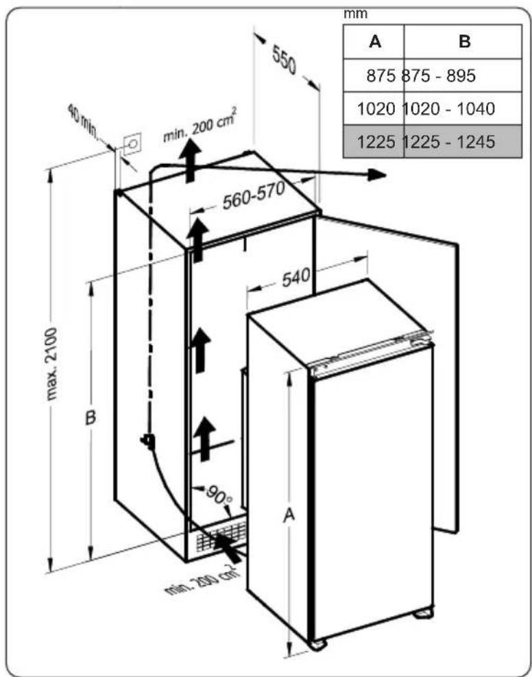 TELEFUNKEN TFEVKS123X10A++ - Installation instaructions and door reversibility - 3