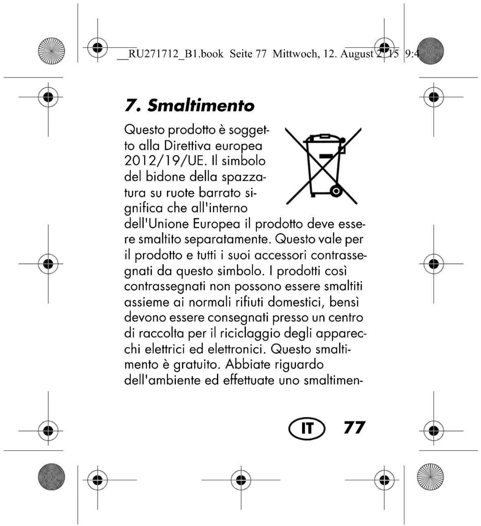 SILVERCREST SIKM 32 A1 - AVVERTENZA: danni materiali! - 8