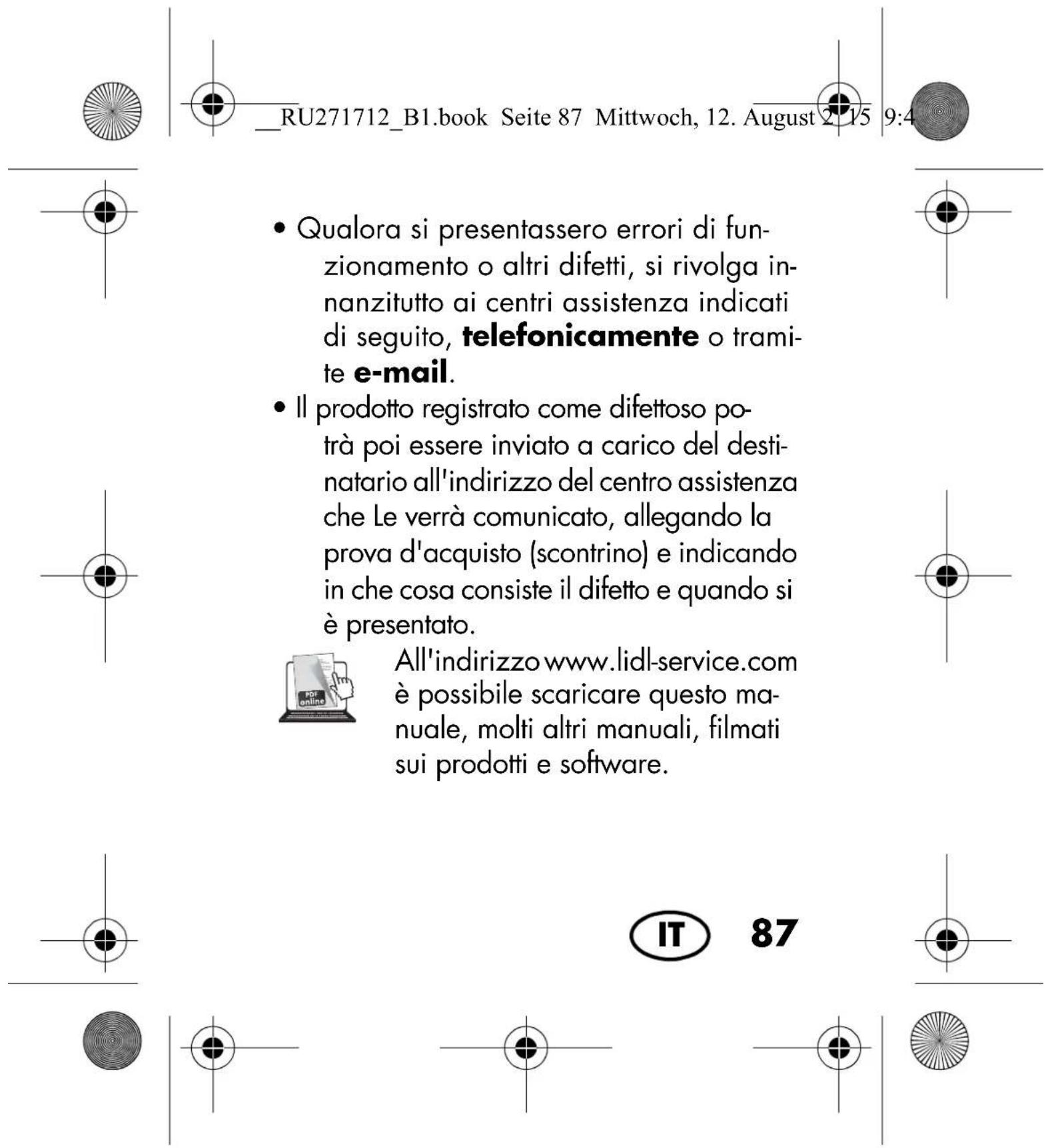 SILVERCREST SIKM 32 A1 - AVVERTENZA: danni materiali! - 32