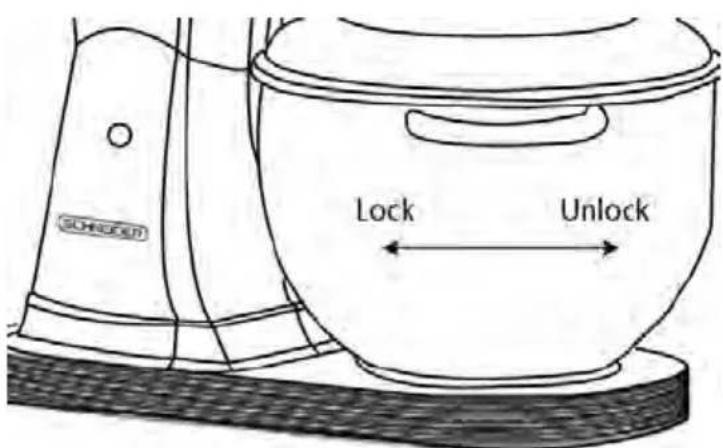 SCHNEIDER SCFP57R - How to remove bowl - 1