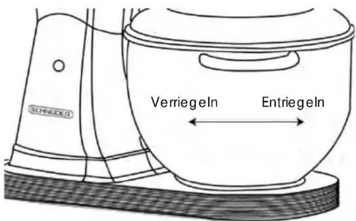 SCHNEIDER SCFP57R - Entfernen der Rührschüssel - 1
