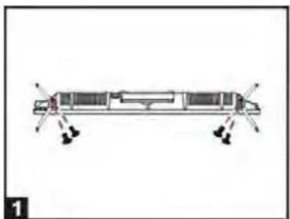 SCHNEIDER LED43SCP200K - • Disassembly of the stand - 1