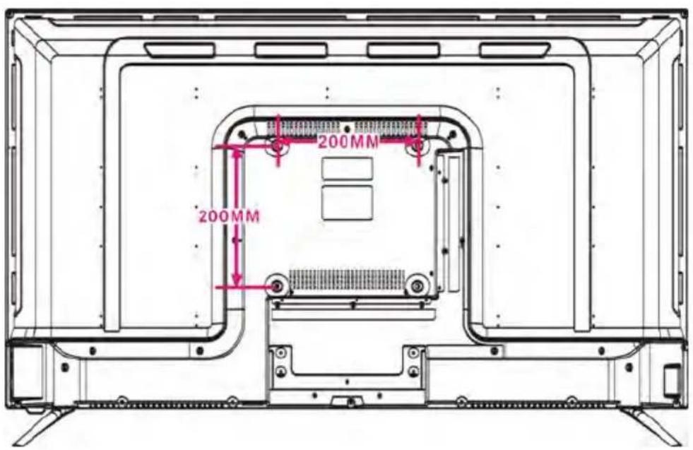 SCHNEIDER LED43SCP200K - Wall Mounting Instructions - 1