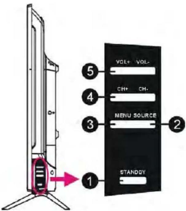 SCHNEIDER LED43SCP200K - Panneau de commandes - 1