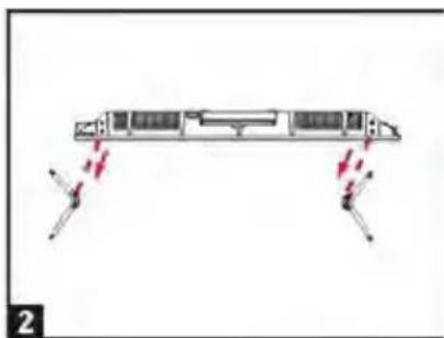 SCHNEIDER LED43SCP200K - • Disassembly of the stand - 2